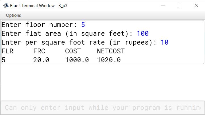 DLF, a real estate company, applies floor rise charges on its flats as a percentage of the flat's cost, depending on the floor on which the flat is located. Define a class with the following specifications to compute the total cost of a flat. Practice Test ICSE Computer Applications Class 10