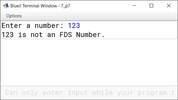 Define a class to accept a number and check whether it is an FDS Number or not. A number is called an FDS Number if the sum of the factorials of its digits equals the number itself. Practice Test ICSE Computer Applications Class 10