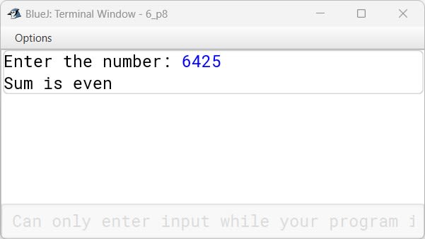 BlueJ output of Find.java