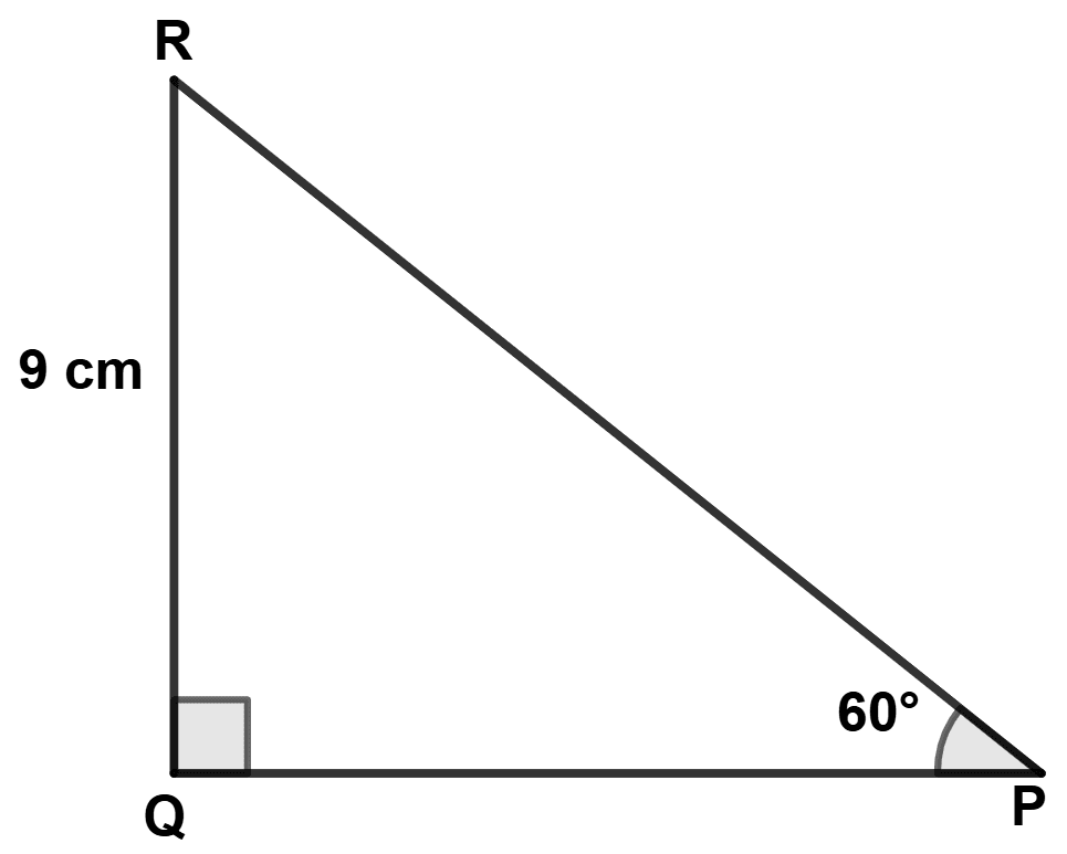 In the adjoining diagram the length of PR is : ICSE 2025 Maths Solved Question Paper.