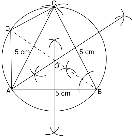 Use ruler and compass for the following construction. ICSE 2026 Maths Solved Question Paper.
