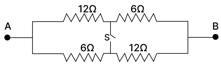 In the combinations of resistors shown below. calculate. ICSE 2025 Physics Solved Question Paper.