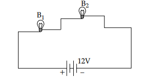 When B3 is removed, the circuit becomes : ICSE 2025 Physics Solved Question Paper.