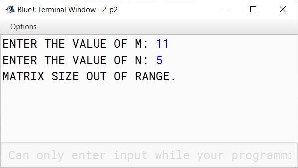 BlueJ output of ArraySort.java