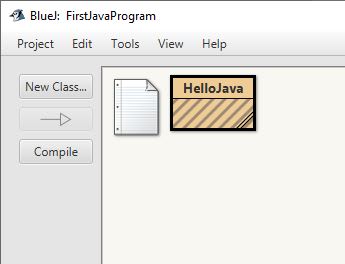 Uncompiled class in BlueJ Window