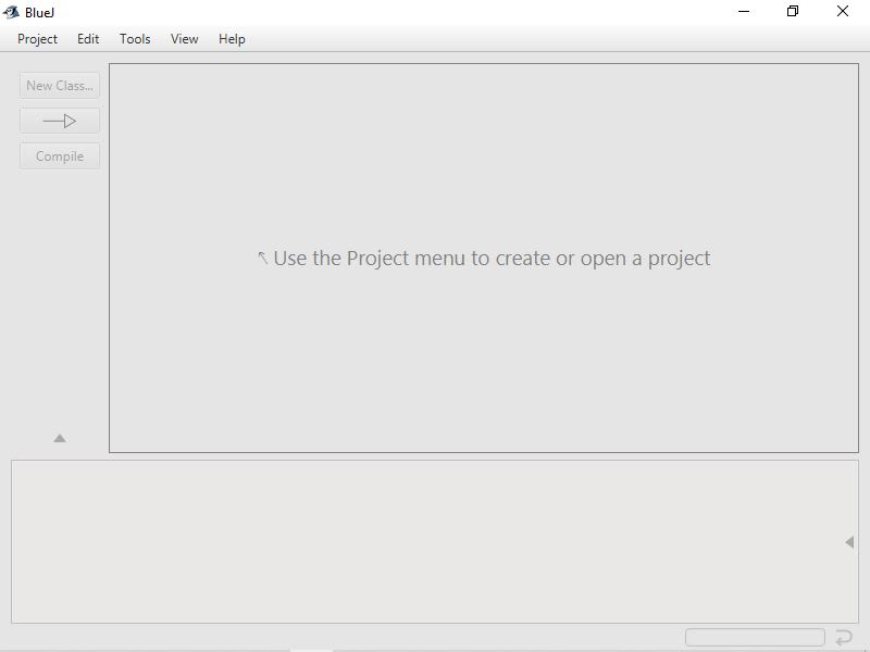 BlueJ Main Window