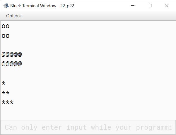 BlueJ output of KboatPolygon.java