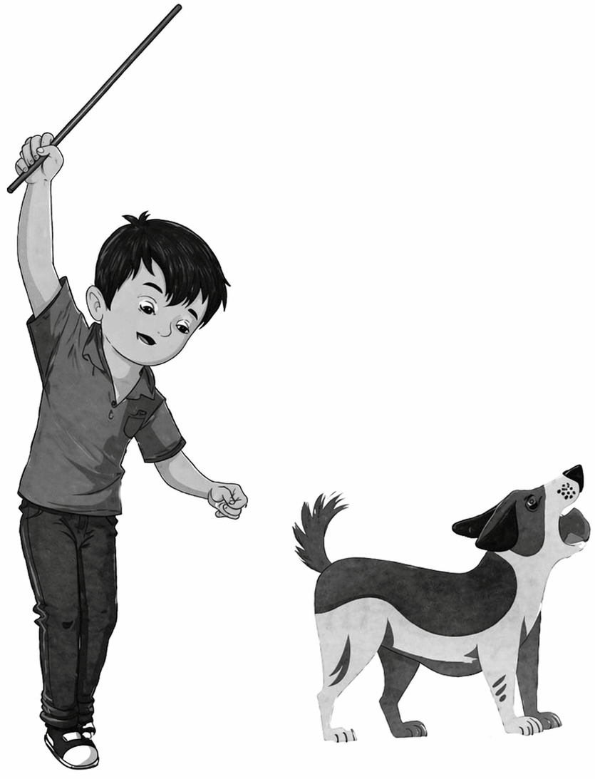 A dog runs away while seeing a person picking up a stick to hit it. ICSE Concise 10 Biology Model Paper.