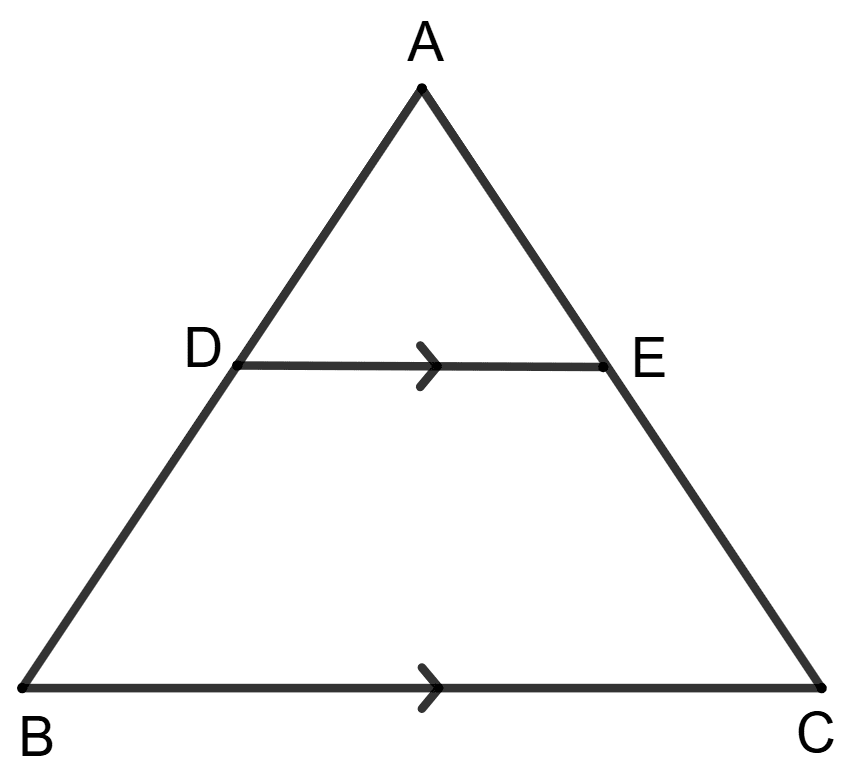 In triangle ABC, AD : DB = 2 : 3, DE is parallel to BC. Concise Mathematics Solutions ICSE Class 10.
