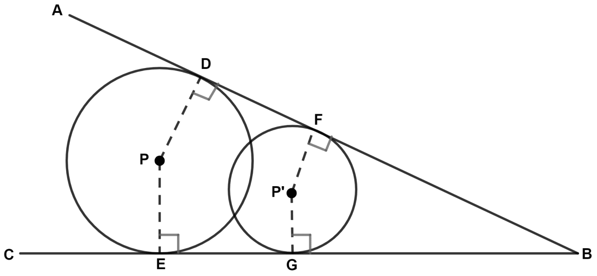 The locus of the centers of all circles, which are tangents to the arms AB and BC of angle ABC is : Loci, Concise Mathematics Solutions ICSE Class 10.