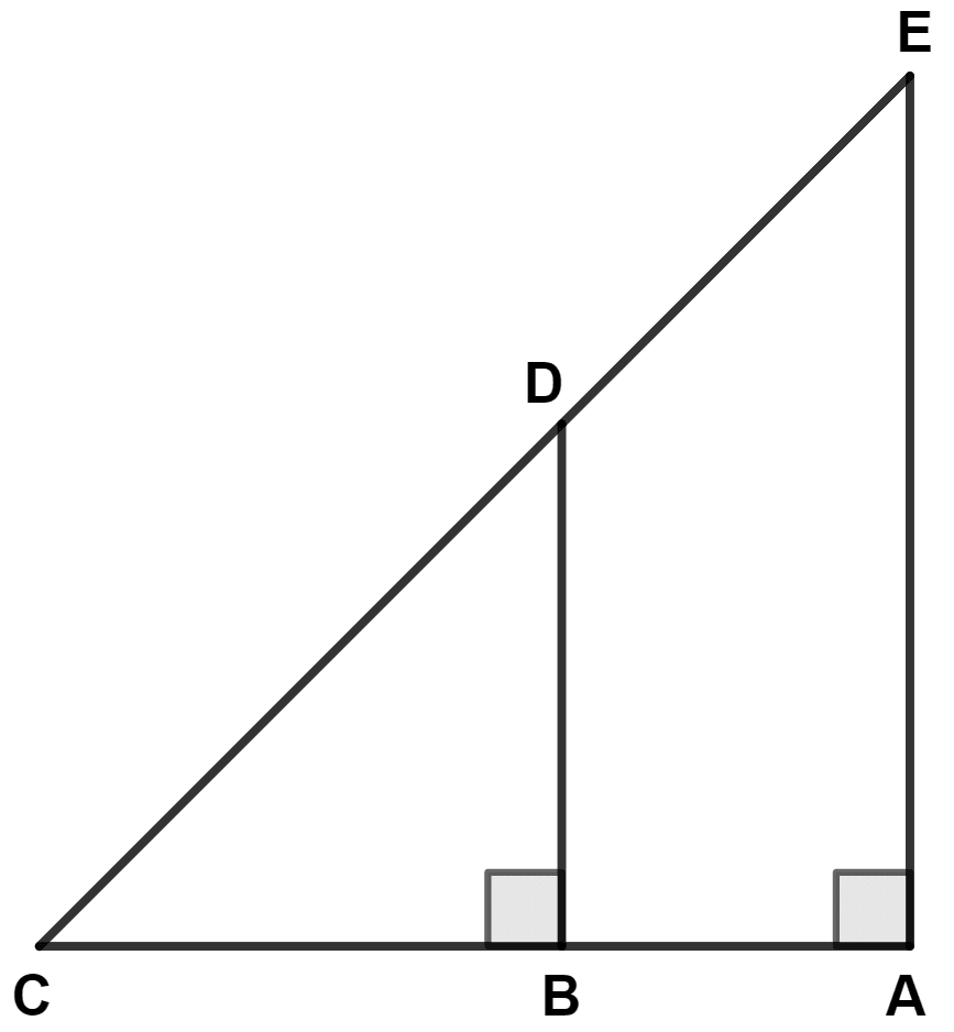 If AE = 10 cm, BD = 8 cm and BC = 10 cm, then AB is equal to : Similarity, Concise Mathematics Solutions ICSE Class 10.