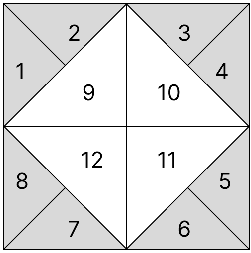 A square dartboard has sections numbered from 1 to 12 as shown below. Players have to make a prediction and throw a dart. They win if their dart lands on the section that matches their prediction. Three friends Amit, Aryan and Aman took the challenge. Concise Mathematics Solutions ICSE Class 10.