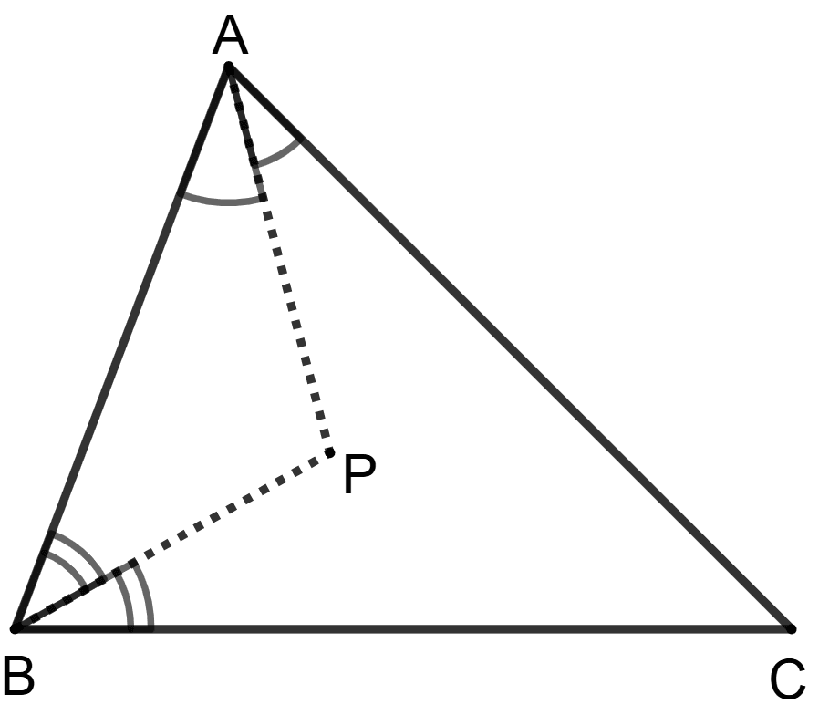 In triangle ABC, bisectors of angles A and B meet at point P. Concise Mathematics Solutions ICSE Class 10.