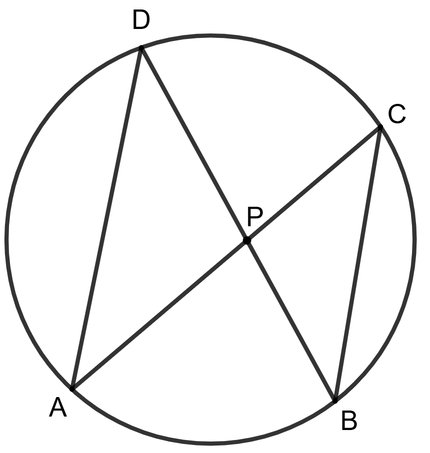 Chords AC and BD intersect each other at point P. Concise Mathematics Solutions ICSE Class 10.