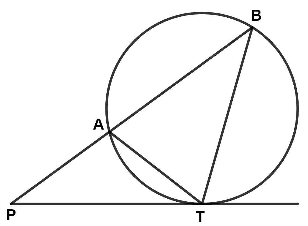 If PT is tangent to the circle at point T and PAB is secant of this circle. Then which of the following statements is true : Model Question Paper - 1, Concise Mathematics Solutions ICSE Class 10.