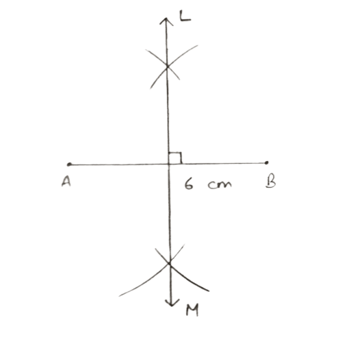Draw a line AB = 6 cm. Draw the locus of all points which are equidistant from A and B. Loci, Concise Mathematics Solutions ICSE Class 10.