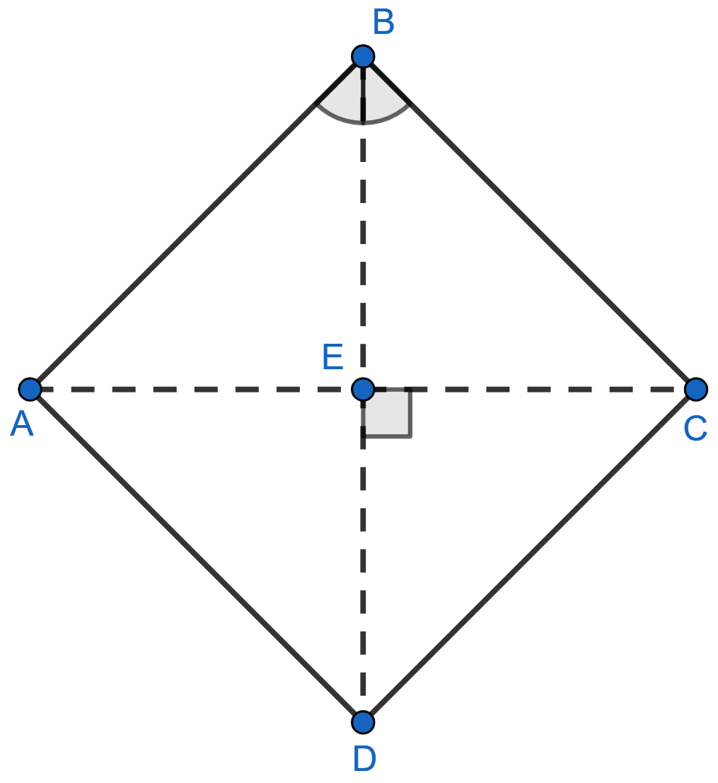 Describe the locus of a point in rhombus ABCD, so that it is equidistant from B and D. Loci, Concise Mathematics Solutions ICSE Class 10.