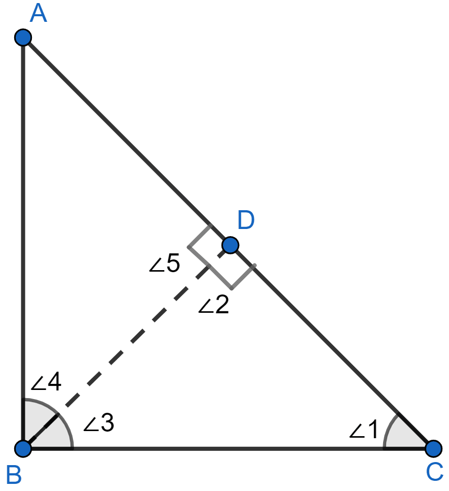 In △ABC, ∠B = 90° and BD ⊥ AC. (i) If CD = 10 cm and BD = 8 cm; find AD. (ii) If AC = 18 cm and AD = 6 cm; find BD. Similarity, Concise Mathematics Solutions ICSE Class 10.