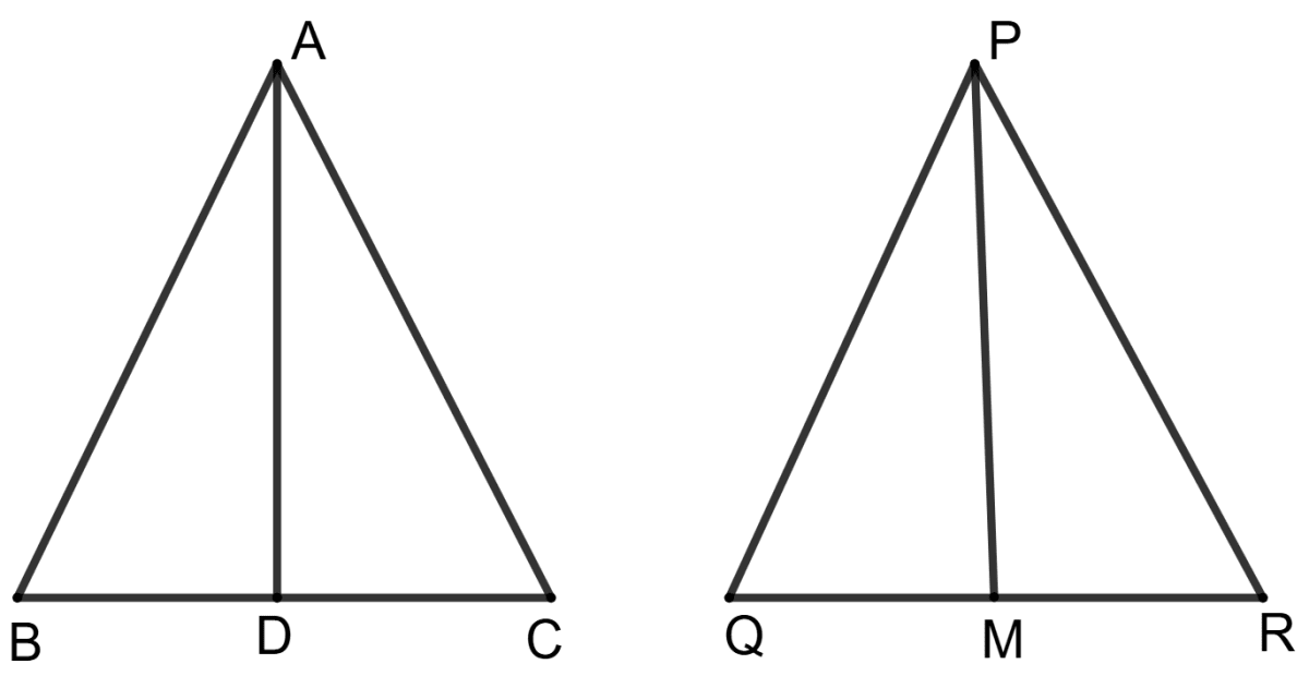 Sides AB, BC and median AD of the triangle ABC are respectively proportional to sides PQ, QR and median PM of triangle PQR. Concise Mathematics Solutions ICSE Class 10.