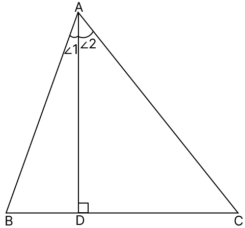 In triangle ABC, AD is perpendicular to side BC and AD^2 = BD × CD. Show that angle BAC = 90°. Similarity, Concise Mathematics Solutions ICSE Class 10.