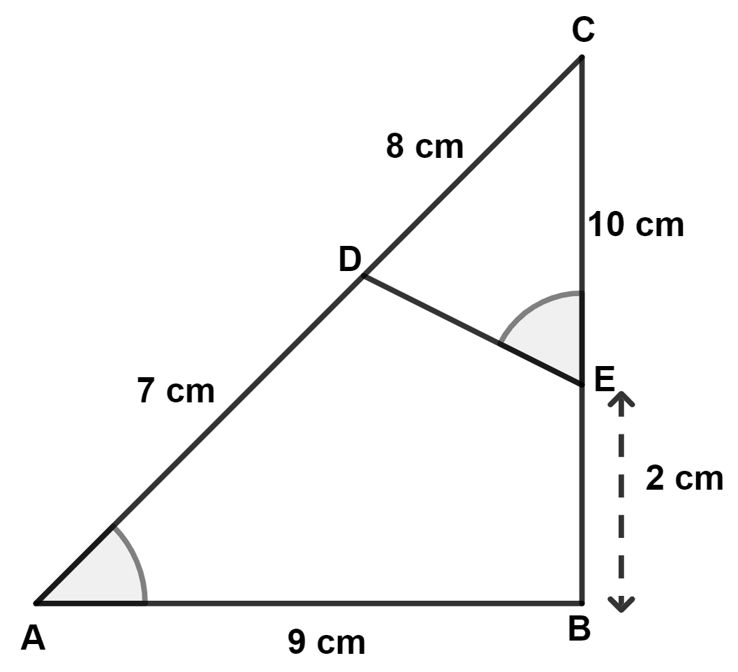 In the given figure, ∠CED = ∠CAB. Model Question Paper - 1, Concise Mathematics Solutions ICSE Class 10.