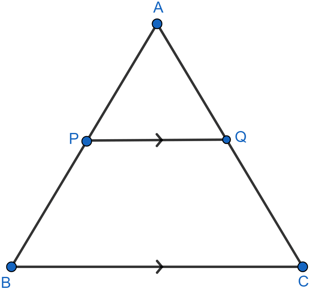 ABC is a triangle. PQ is a line segment intersecting AB in P and AC in Q such that PQ || BC and divides triangle ABC into two parts equal in area. Find the value of ratio BP : AB. Similarity, Concise Mathematics Solutions ICSE Class 10.