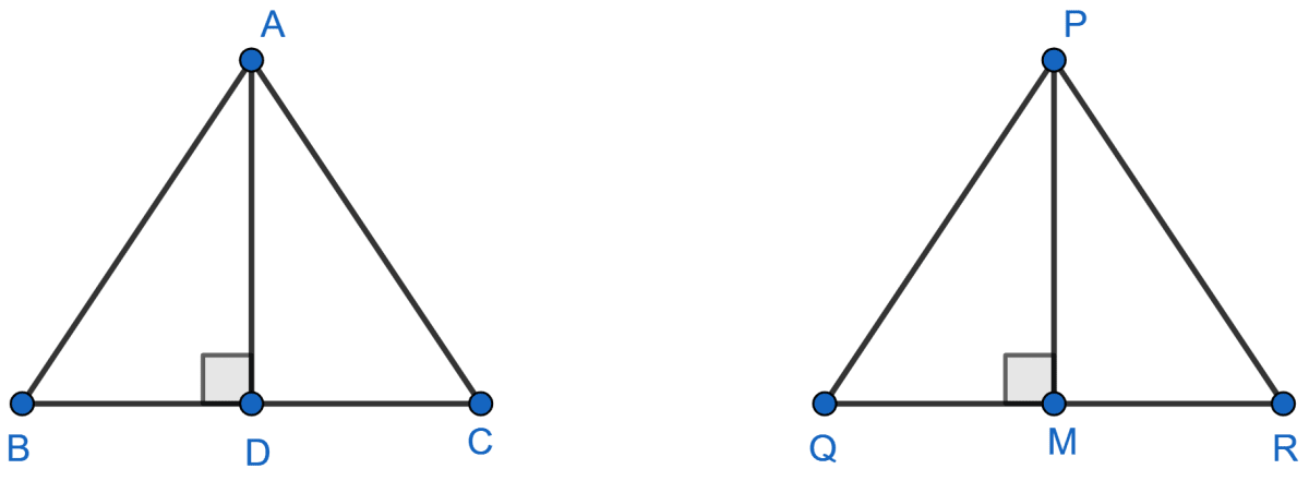 Triangle ABC is similar to triangle PQR. If AD and PM are altitudes of the two triangles, prove that: AB/PQ = AD/PM. Similarity, Concise Mathematics Solutions ICSE Class 10.