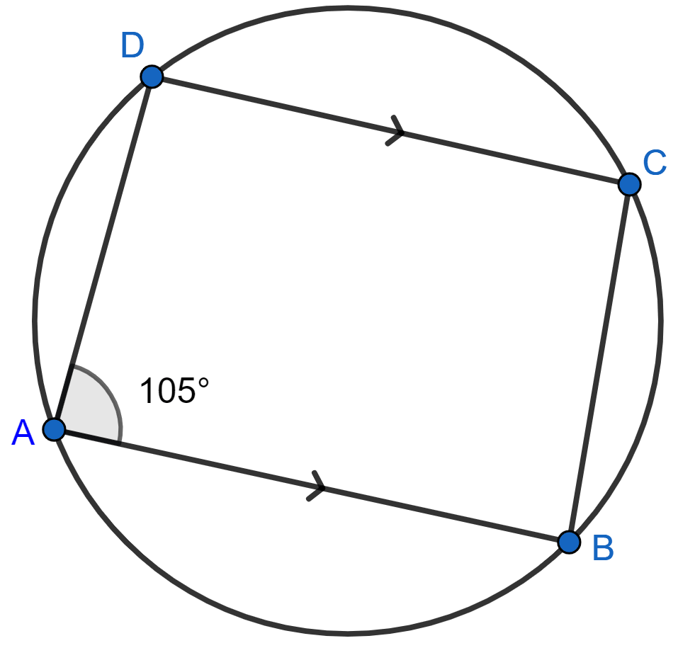 In the figure, find ∠BCD, ∠ADC, ∠ABC. Show steps of your working. Circles, Concise Mathematics Solutions ICSE Class 10.