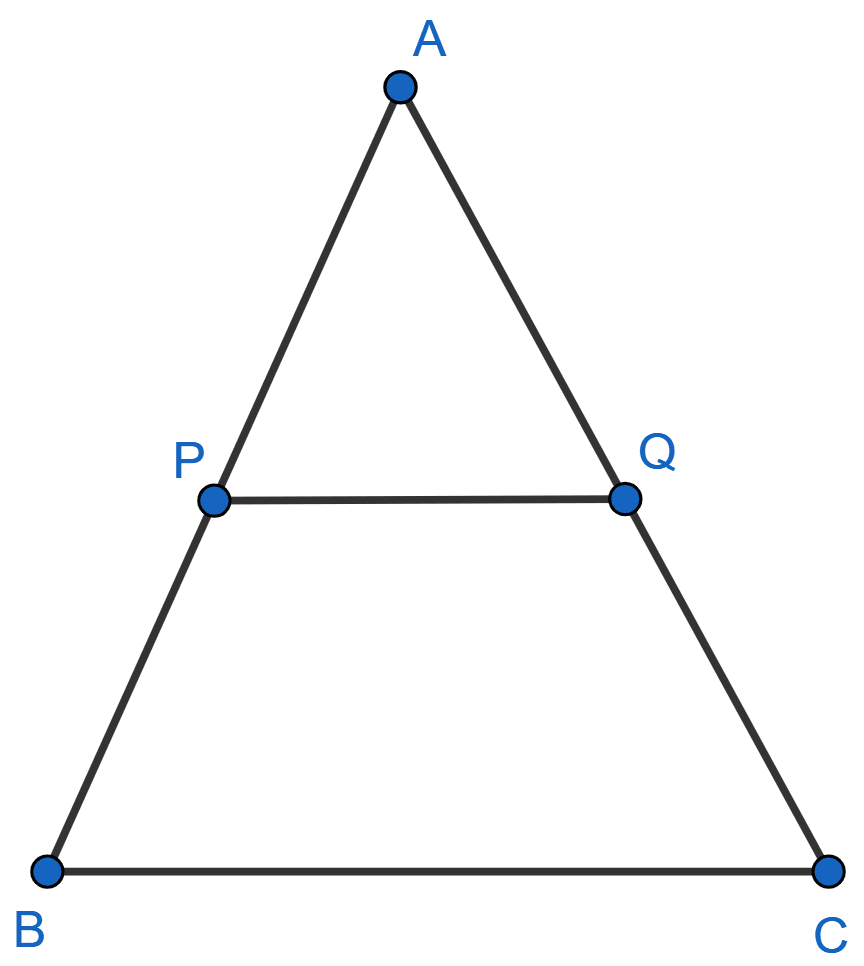 P and Q are points on the sides AB and AC of triangle ABC