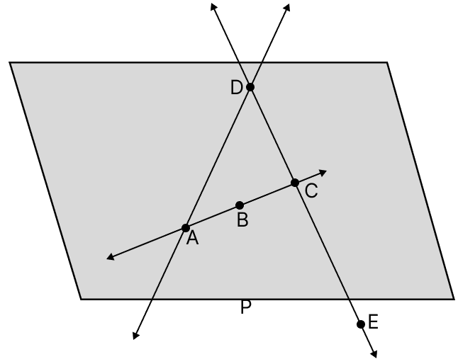 The shaded region of the given figure shows a plane:. Fundamental Concepts, Mathematics Solutions ICSE Class 6.