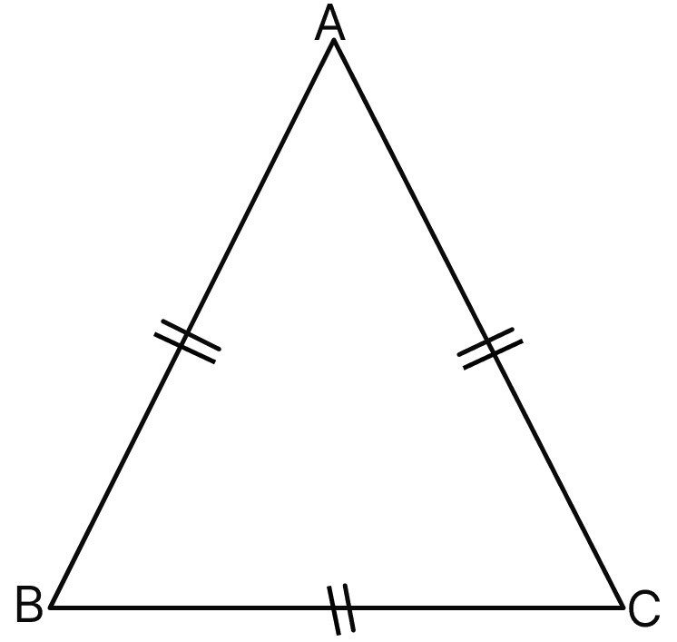 The measure of angle BAC is:. Triangles, Mathematics Solutions ICSE Class 6.