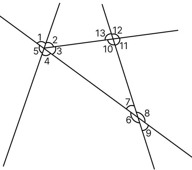 Identify the given pairs of angles as corresponding angles, interior alternate angles, exterior alternate angles, adjacent angles, vertically opposite angles or allied angles:. Lines & Angles, Mathematics Solutions ICSE Class 7.