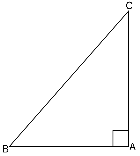In the adjoining figure, angle BAC = 90°, AC = 400 m and AB = 300 m. Find the length of BC. Pythagoras Theorem, Mathematics Solutions ICSE Class 7.