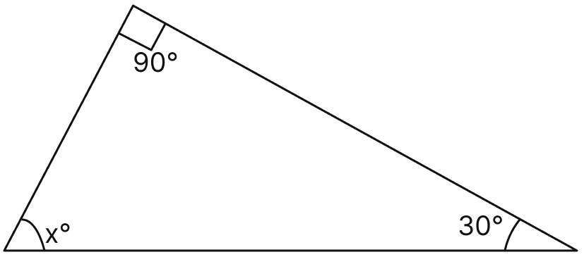 Calculate the unknown marked angles in figure:. Triangles, Mathematics Solutions ICSE Class 7.