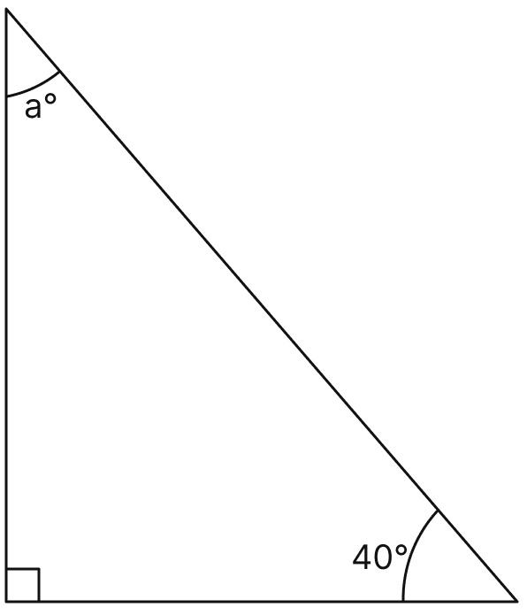 Calculate the unknown marked angles in figure:. Triangles, Mathematics Solutions ICSE Class 7.