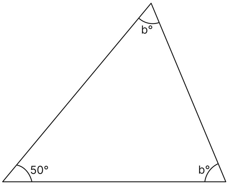 Find the unknown marked angles in the given figure:. Triangles, Mathematics Solutions ICSE Class 7.