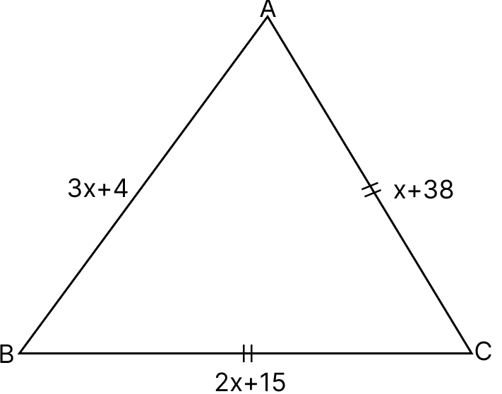 The length of AB is:. Triangles, Mathematics Solutions ICSE Class 7.