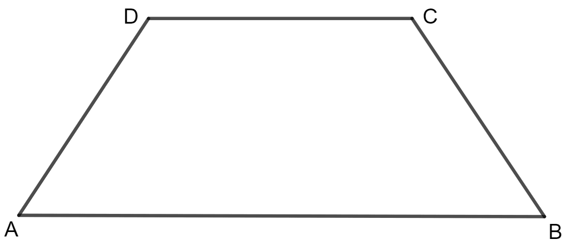 In an isosceles-trapezium, show that the opposite angles are supplementary. Special Types of Quadrilaterals, Concise Mathematics Solutions ICSE Class 8.