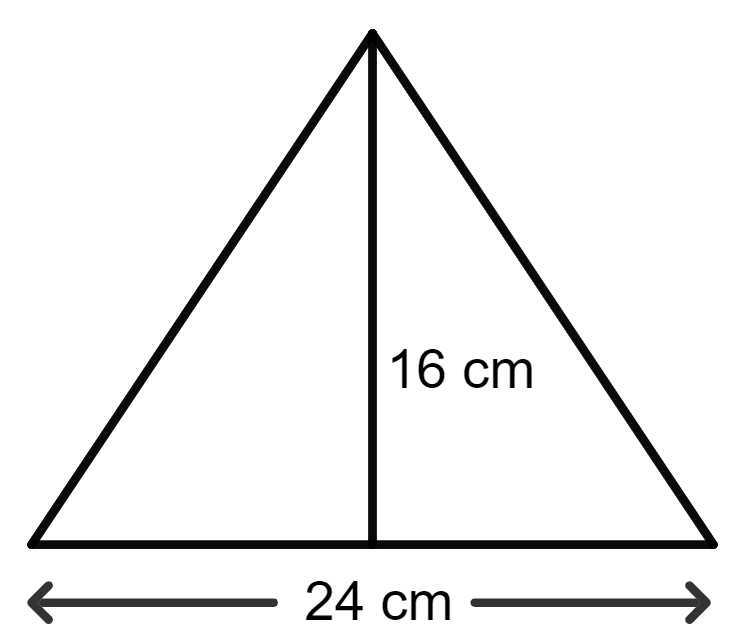 The area of a rhombus is equal to the area of a triangle. If base of triangle is 24 cm, its corresponding altitude is 16 cm and one of the diagonals of the rhombus is 19.2 cm, find its other diagonal. Area of a Trapezium and a Polygon, Concise Mathematics Solutions ICSE Class 8.