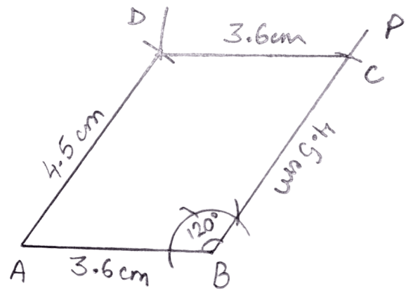 Construct a parallelogram ABCD, if : Constructions, Concise Mathematics Solutions ICSE Class 8.