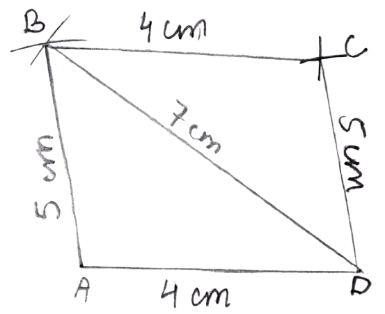 Construct a parallelogram ABCD, if : Constructions, Concise Mathematics Solutions ICSE Class 8.