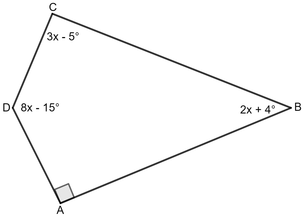 Use the information given in the following figure to find: Understanding Shapes, Concise Mathematics Solutions ICSE Class 8.