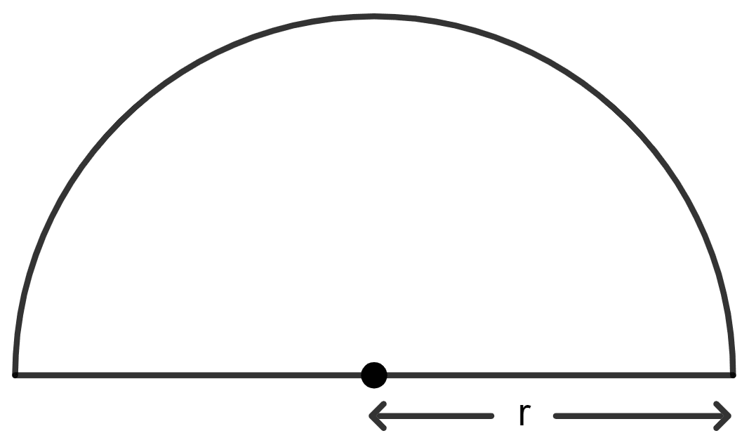 A piece of wire of length 108 cm is bent to form a semicircular arc bounded by its diameter. Find its radius and area enclosed. Area of a Trapezium and a Polygon, Concise Mathematics Solutions ICSE Class 8.