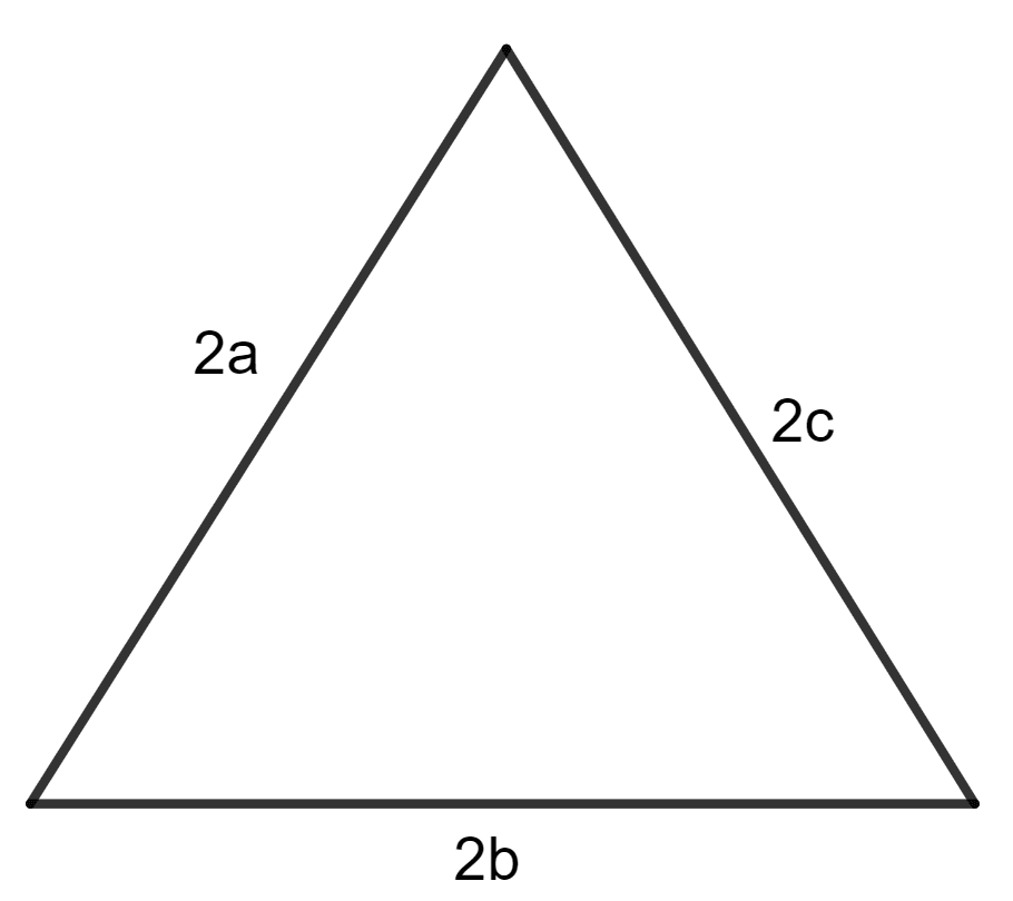 Each side of a triangle is doubled, the ratio of areas of the original triangle to the new (resulting) triangle is : Area of a Trapezium and a Polygon, Concise Mathematics Solutions ICSE Class 8.