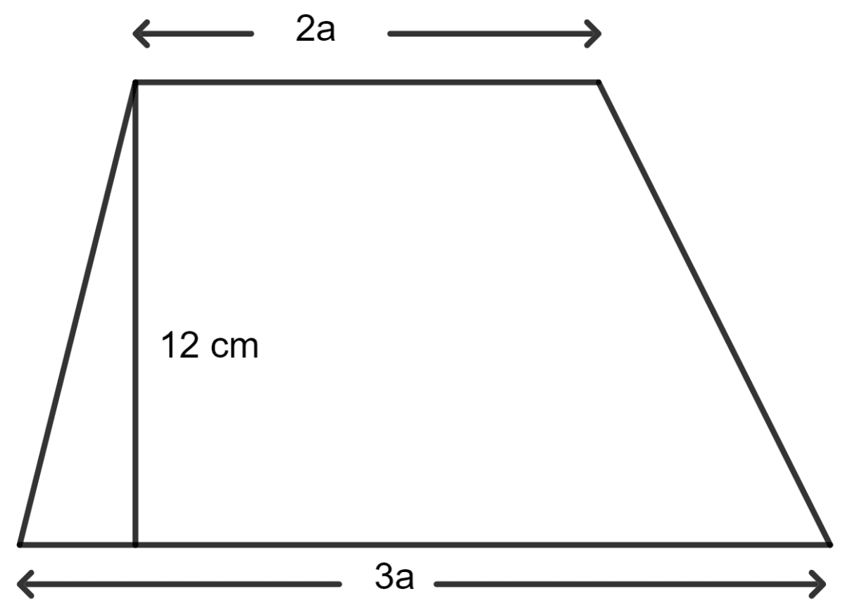 Two parallel sides of a trapezium are in the ratio 2 : 3 and the distance between them is 12 cm. If the area of the trapezium is 240 cm2; the length of its larger parallel side is : Area of a Trapezium and a Polygon, Concise Mathematics Solutions ICSE Class 8.