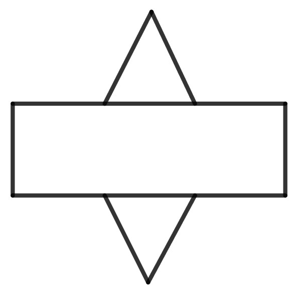 This is the net of: Representing 3-D in 2-D, Concise Mathematics Solutions ICSE Class 8.