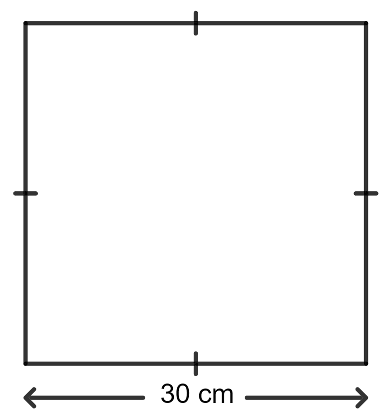 The perimeter of a rectangle is equal to the perimeter of a square. If each side of the square is 30 cm and length of the rectangle is 40 cm; the breadth of the rectangle is : Area of a Trapezium and a Polygon, Concise Mathematics Solutions ICSE Class 8.
