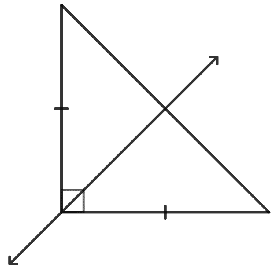 The number of lines(s) of symmetry which an isosceles right angled triangle has: Symmetry, Concise Mathematics Solutions ICSE Class 8.