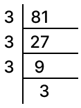 The smallest number by which 81 be divided to obtain a perfect cube is : Cubes and Cube Roots, Concise Mathematics Solutions ICSE Class 8.