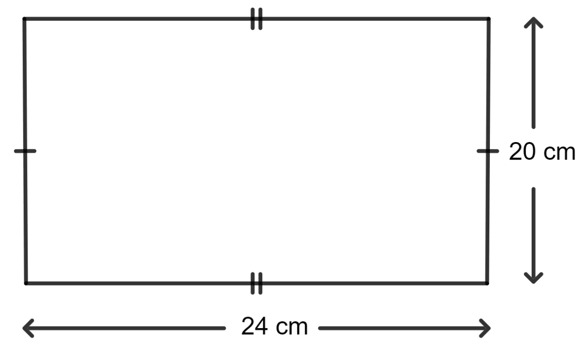 The adjacent sides of a rectangle are 20 cm and 24 cm. If its perimeter is equal to the circumference of a circle, the radius of the circle is : Area of a Trapezium and a Polygon, Concise Mathematics Solutions ICSE Class 8.